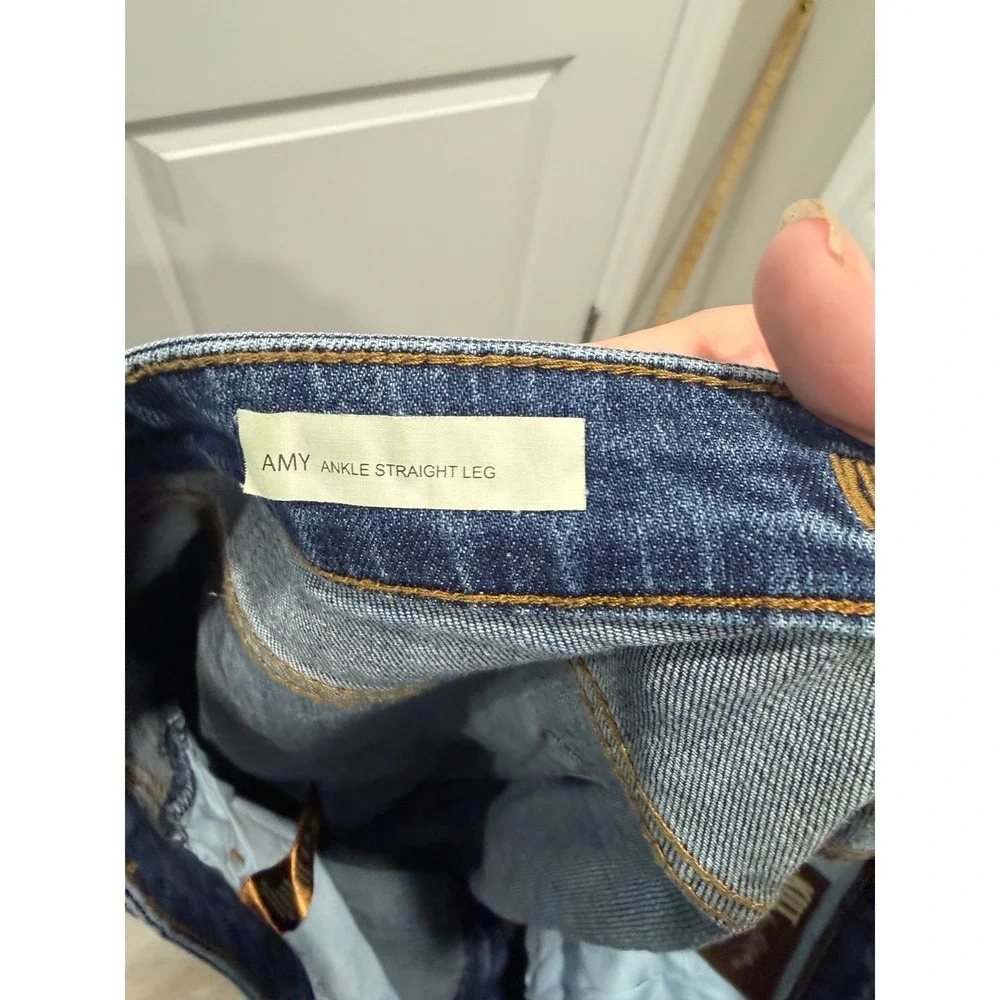 Kut from the Kloth Women Jeans Amy‎ Ankle Straight Leg Blue 24W